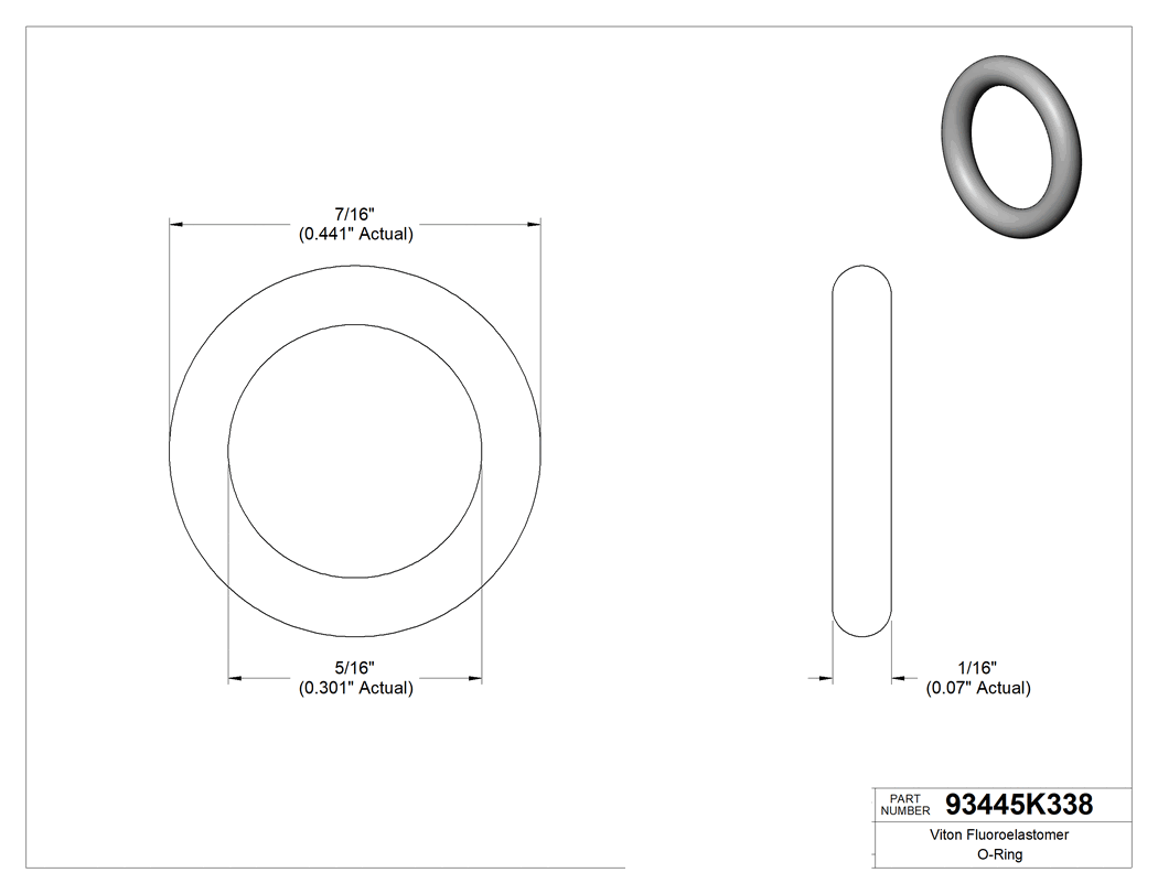 Technical drawing - 93445K338